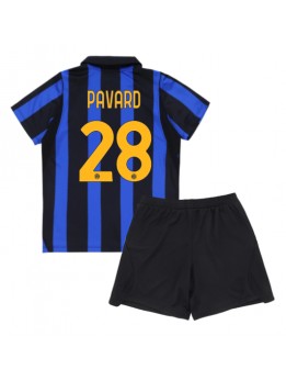 Otroški Nogometna dresi replika Inter Milan Benjamin Pavard #28 Domači 2026-27 Kratek rokav (+ hlače)